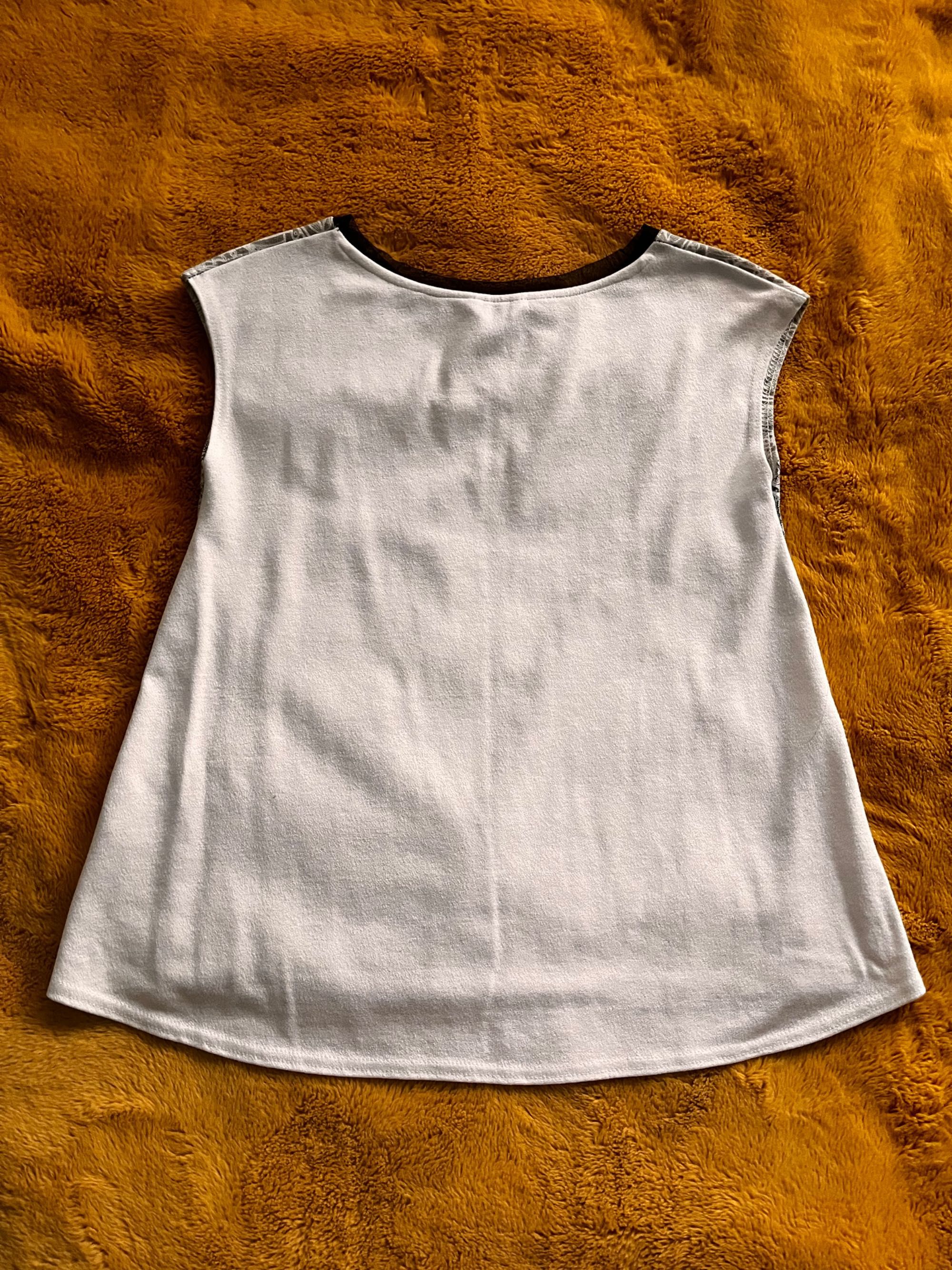 Bluzka tunika Sinsay elegancka oversize r.S zdobienia