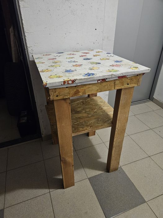 Столик / козел саморобний із бруса та осб