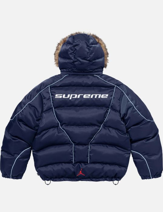 пуховик Jordan x Supreme
