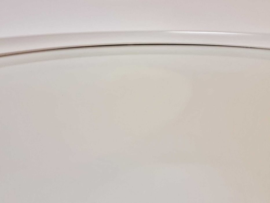 Espelho branco redondo 60cm