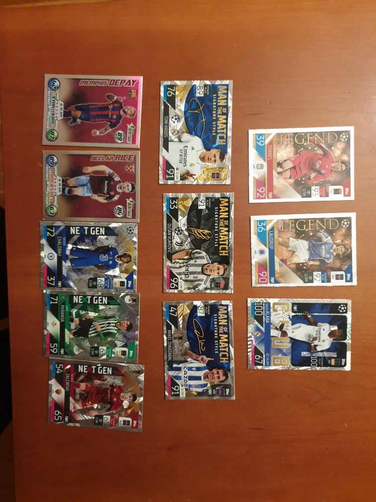 Topps 22/23 Futebol/F1 - Match/Turbo Attax Cartas