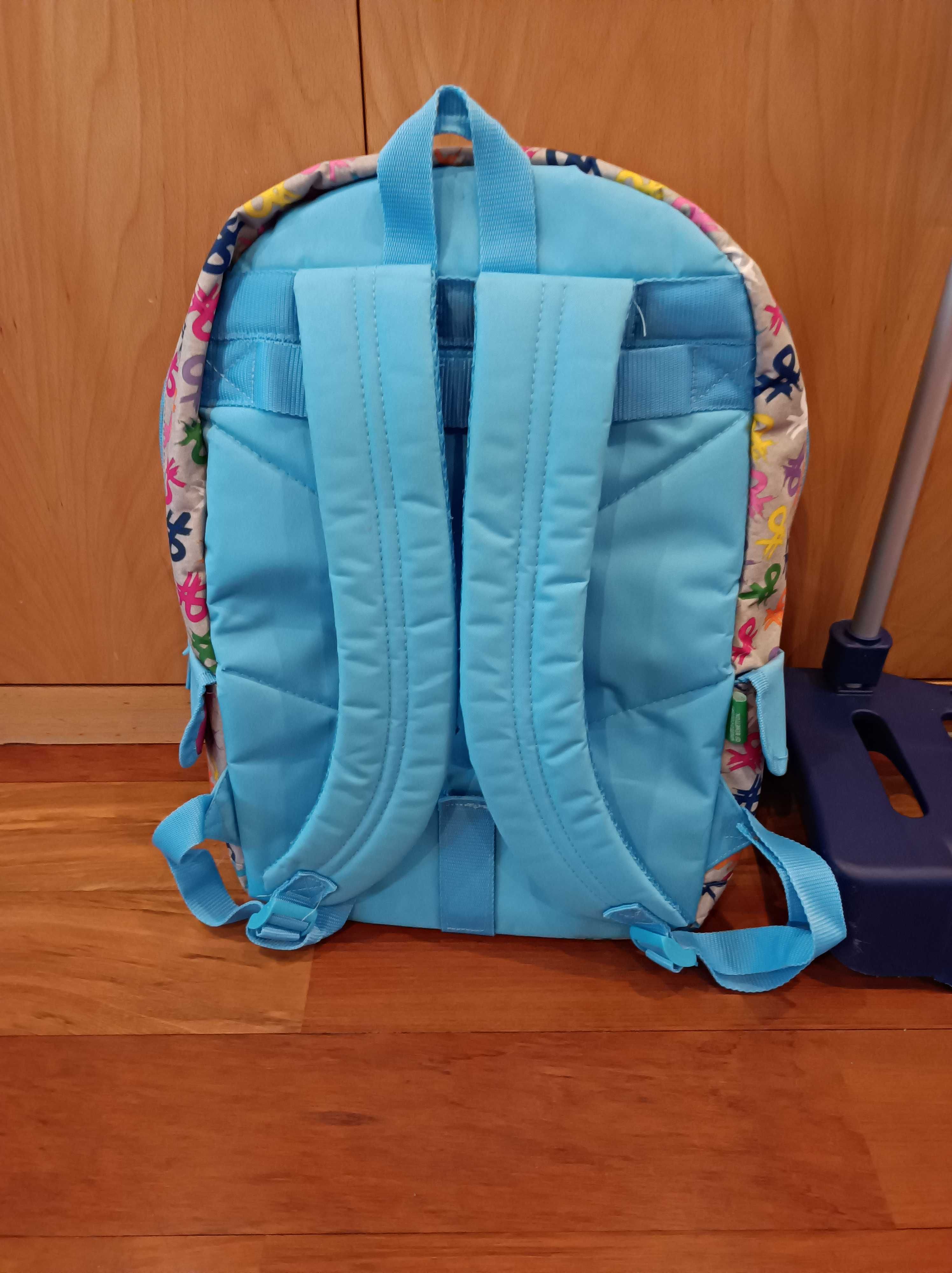 Mochila com trolley unisexo (1 ano de uso)