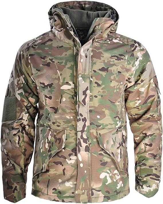 Куртка військова, вітрозахисна на флісі YAKEDA SoftShell 2XL Multicam