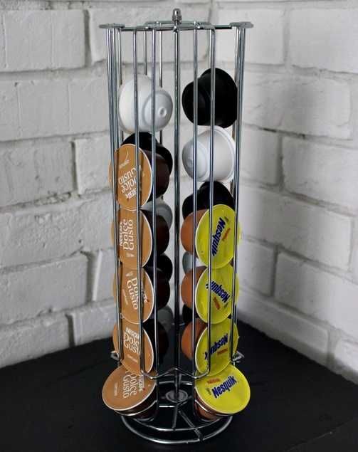 Stojak na kapsułki do kawy Kompatybilny Dolce Gusto Obrotowy 28szt