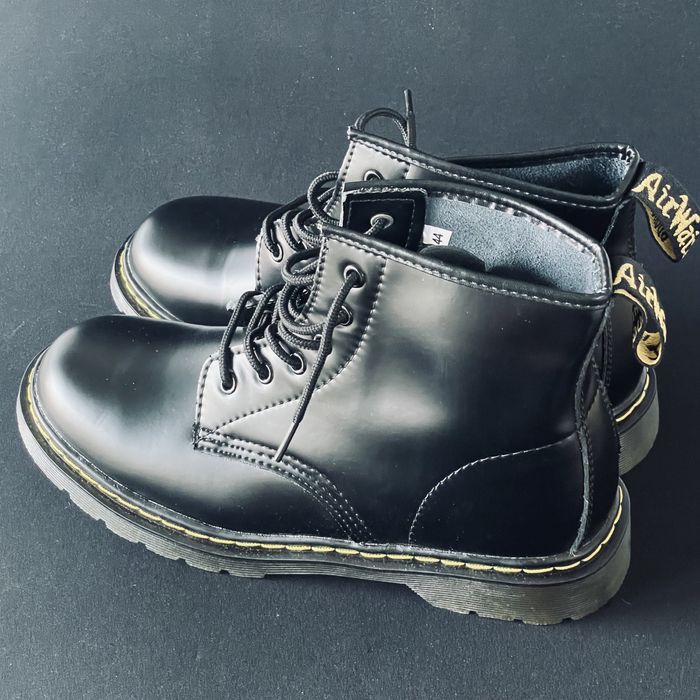 Glany botki unisex czarne 6 dziurek dr martin trzewiki traperki