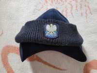 Oryginalna służbowa zimowa czapka policyjna