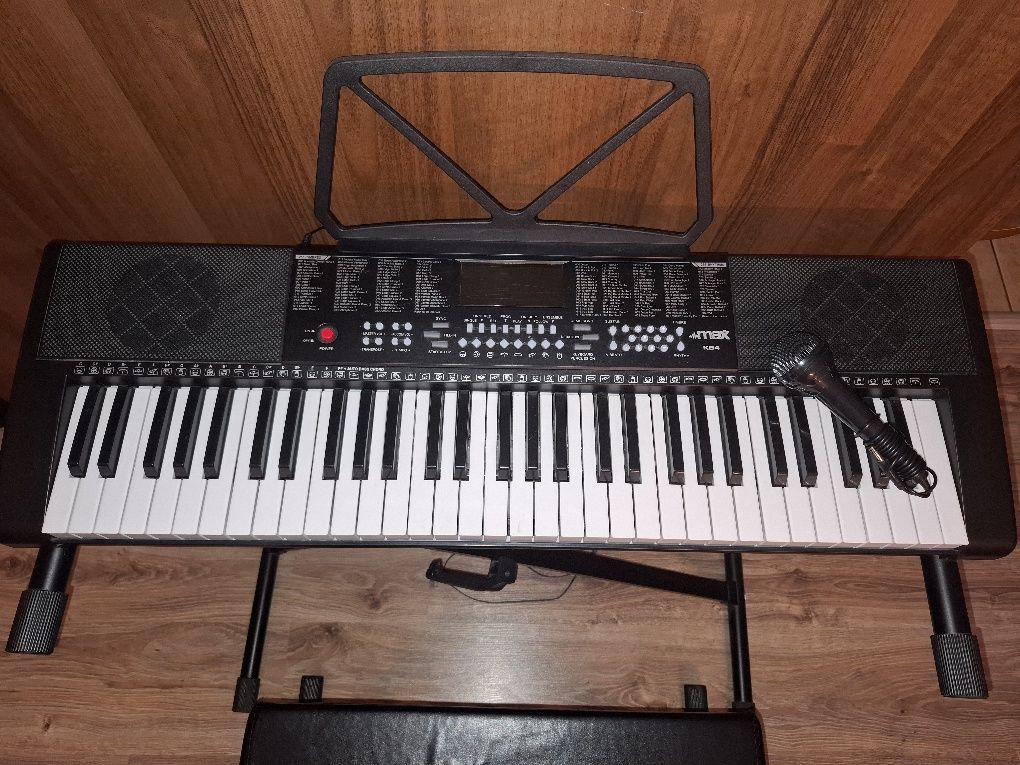 MAX – Keyboard KB4 MAX 61 klawiszy mikrofon + siedisko
