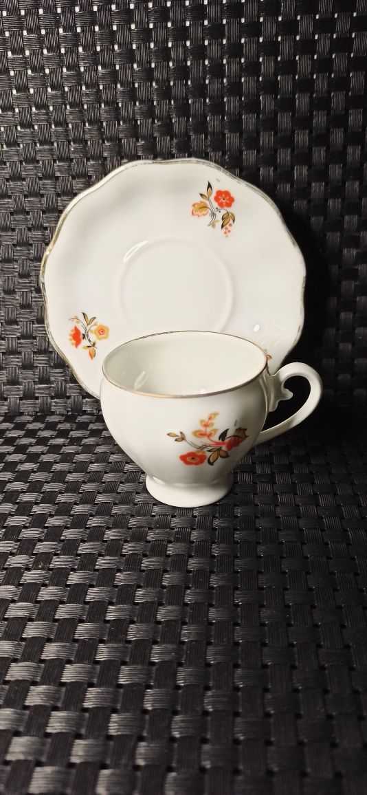 Porcelana Śląska Koenigszelt DUO Jaworzyna Śląska Art Deco MOKKA