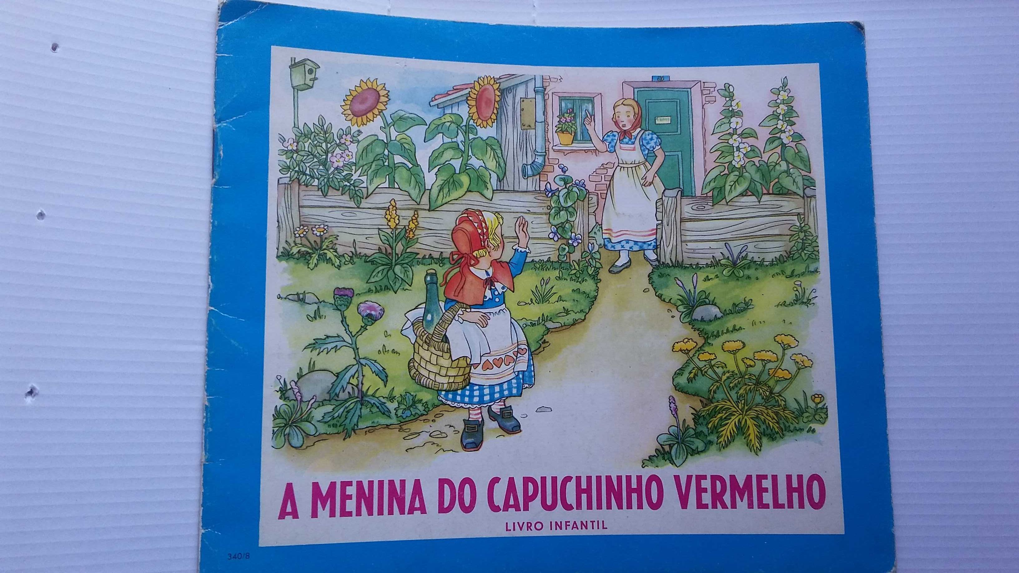 menina capuchinho vermelho antigo vintage raro ideal para colecionador