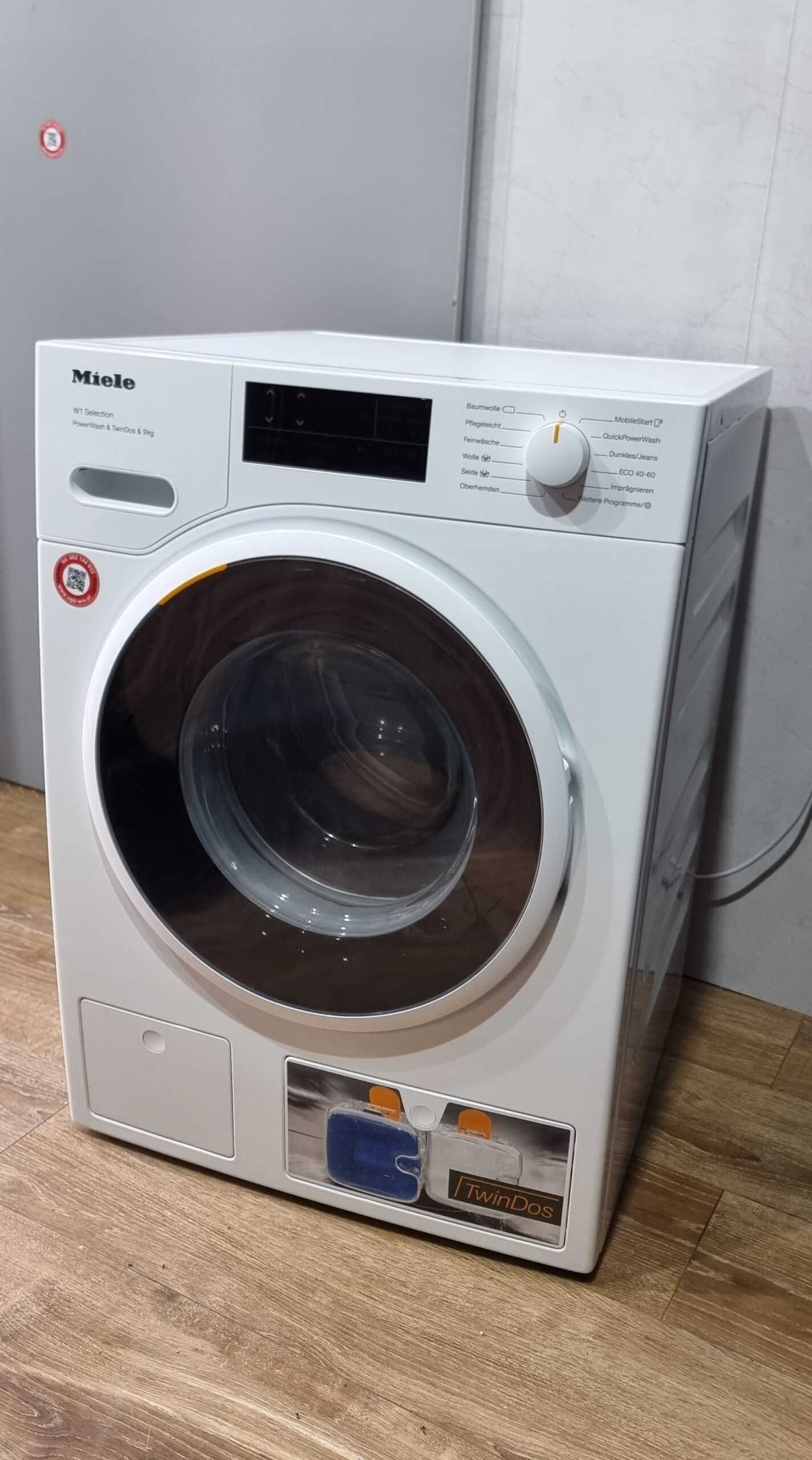Zestaw Miele. Pralka W1 WSI 863 (jak nowa)+ Suszarka T1 TWD 360, 9/8kg