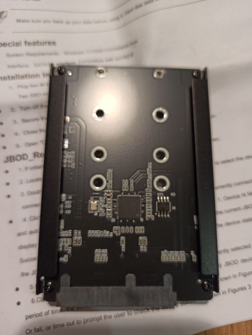 Karta adaptera NGFF do Sata 3b M2 SSD 2