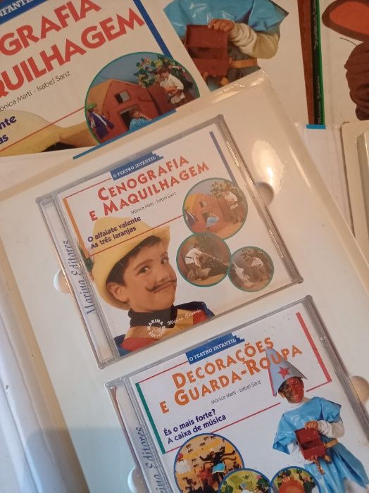 Conjunto 4 livros + 4 CDs O Teatro Infantil