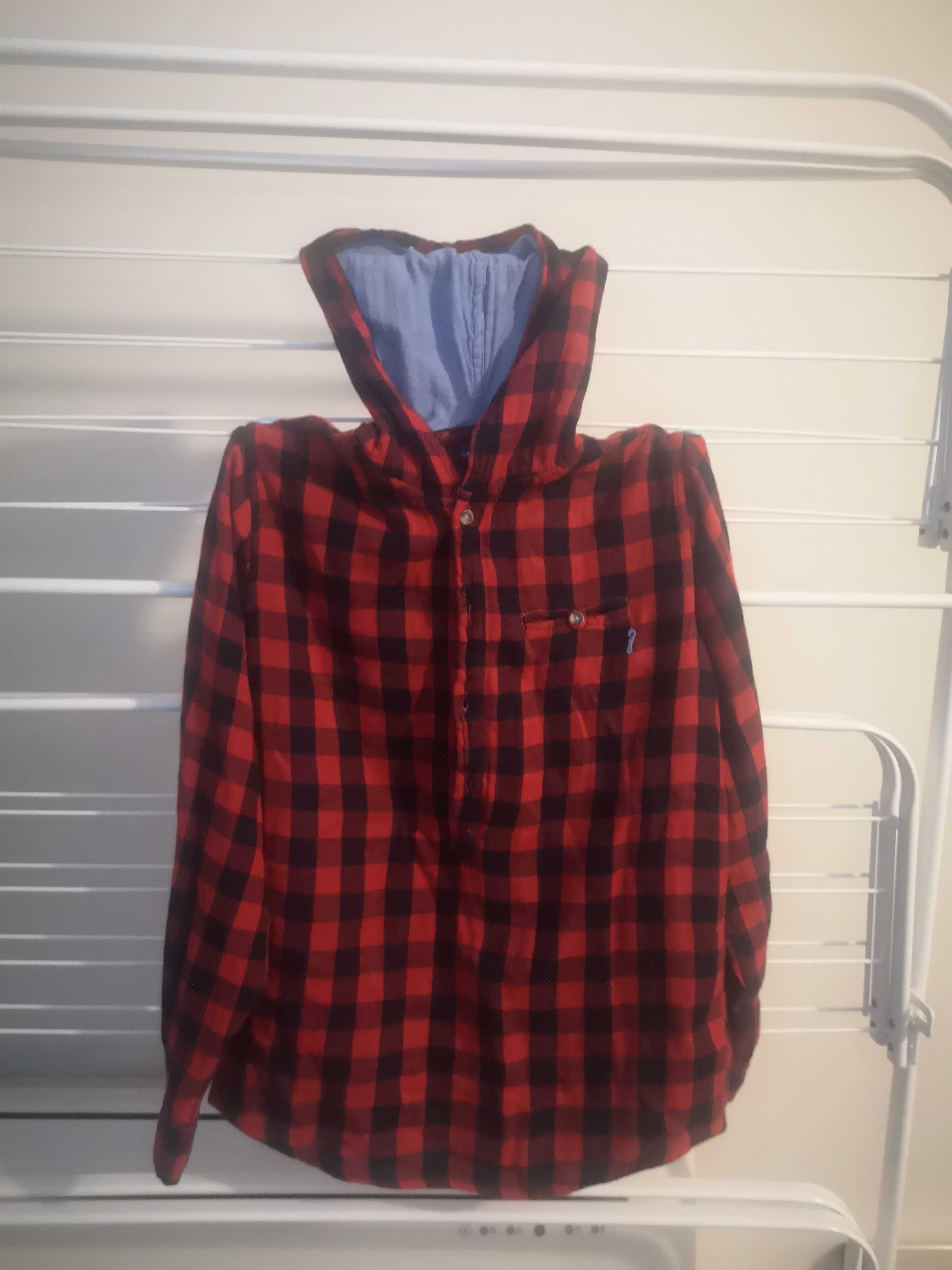 Camisa com gorro algodão menino Lanidor - tamanho 10
