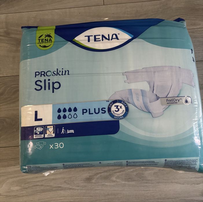 TENA proskin Slip Plus Pieluchomajtki rozmiar L , 60 sztuk