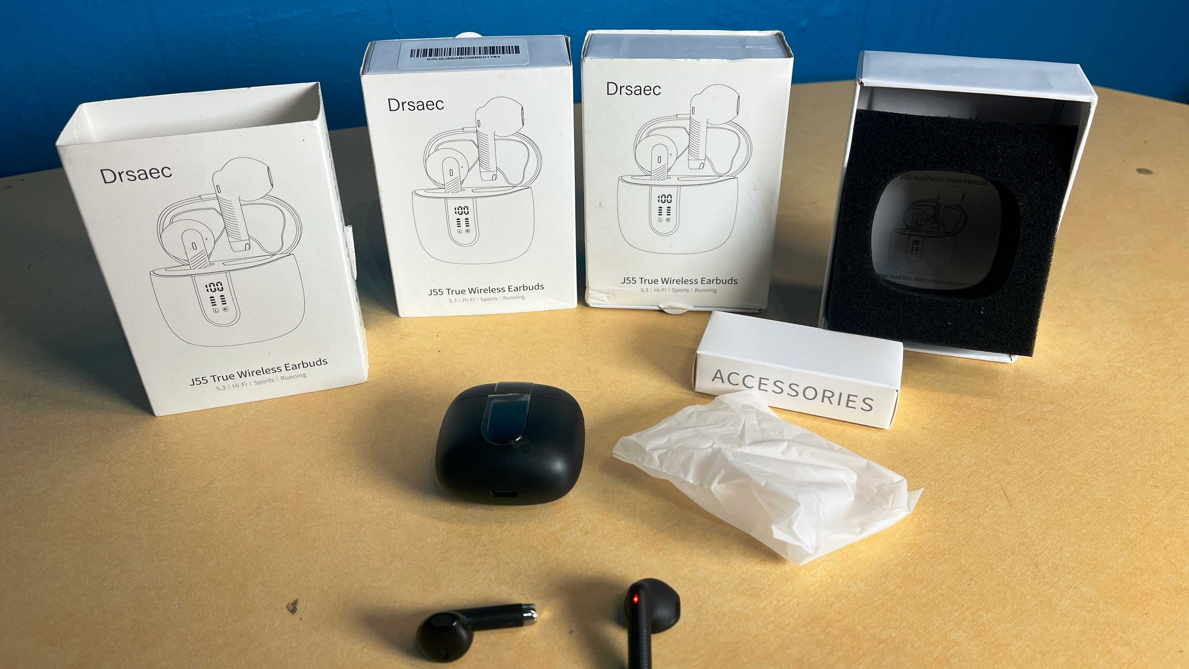 Słuchawki bezprzewodowe douszne, dokanałowe Bluetooth 5.3 Drsaec spp18