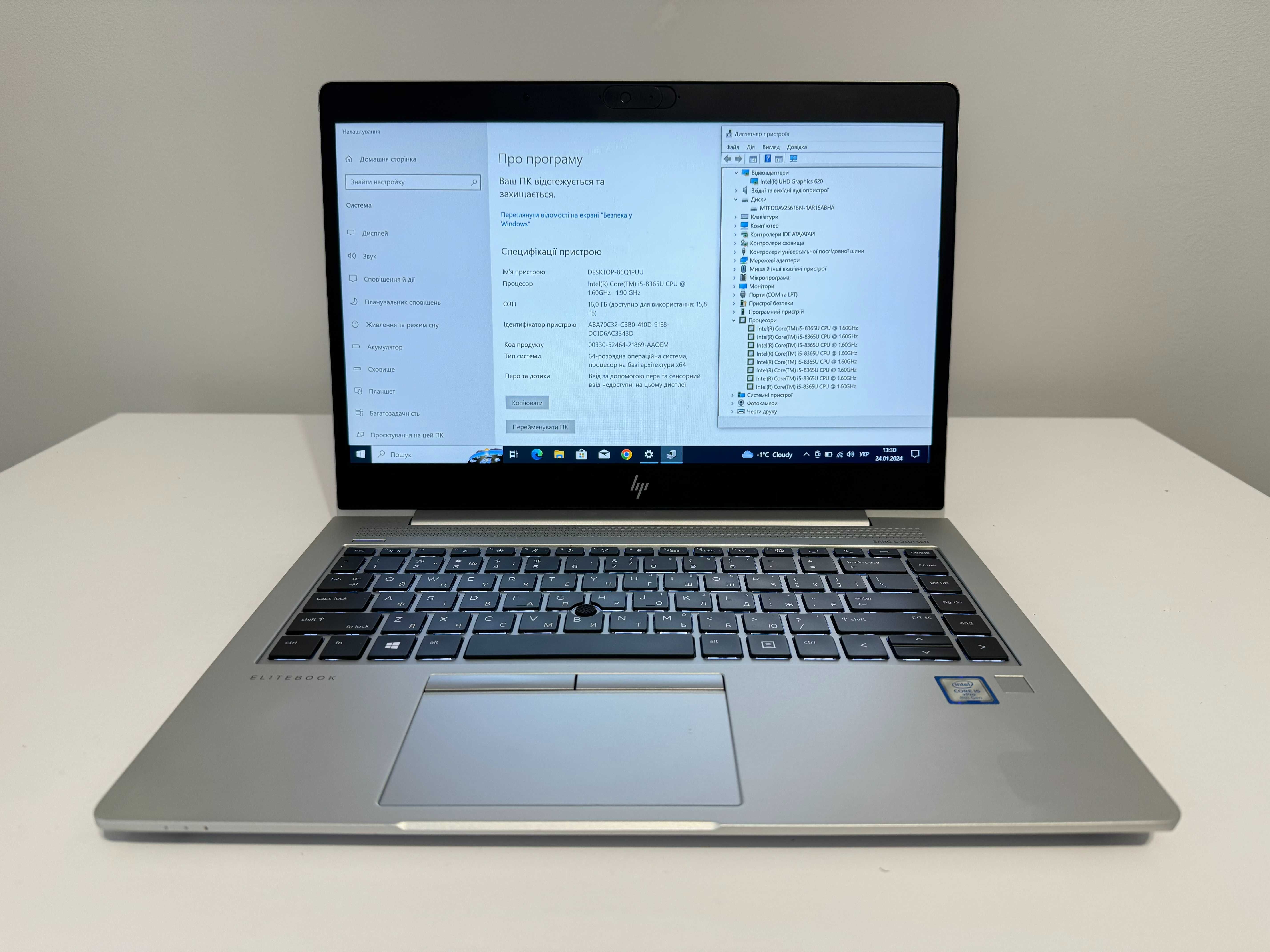 HP EliteBook 840 G6 FHD IPS i5-8365U 16gb 256gb робота навчання ігри