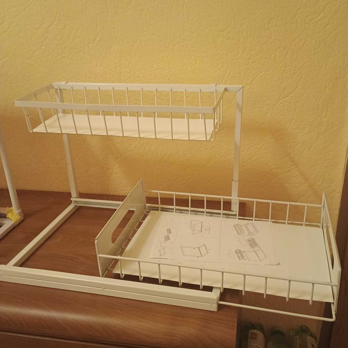 Dwie  nowe  półki  pod  zlewozmywak  do  szafki