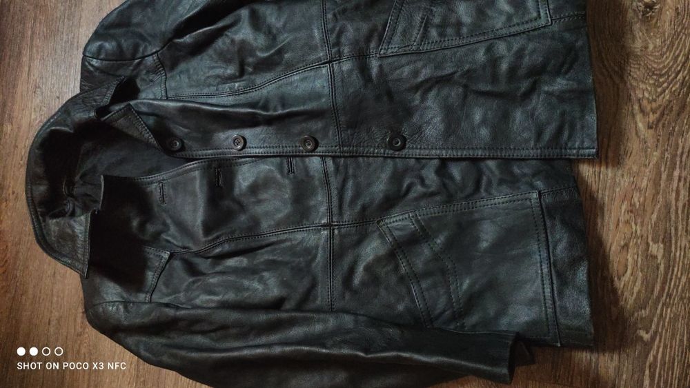 Пиджак, куртка кожаная мужская КОЖА  НАТУРАЛЬНАЯ