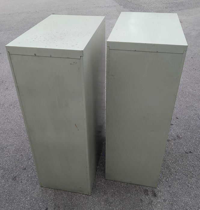 Armário Arquivador Metálico Industrial Vintage