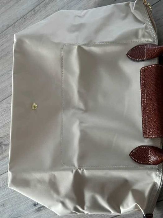 "Torba Damska"Longchamp_Le_Pliage_Nylon_Skóra_White