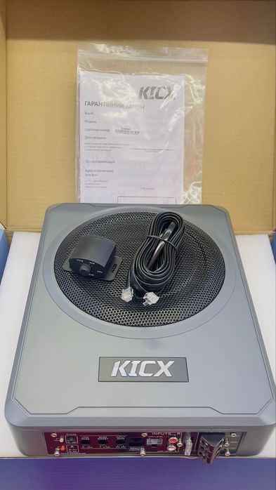 Сабвуфер під сидіння Kicx Q200BA/300/600Вт АКТИВНИЙ