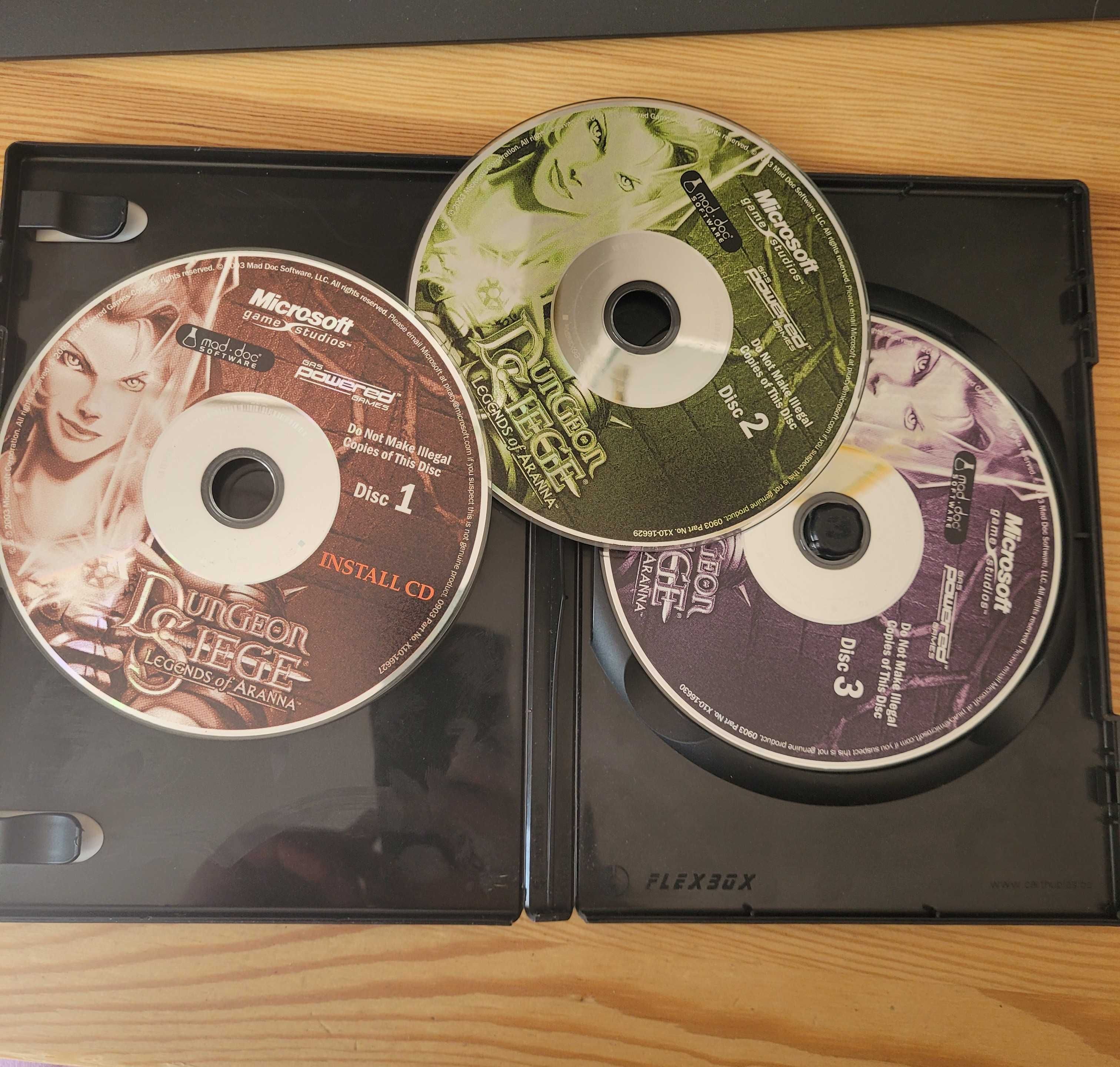 Dungeon Siege 1 + dodatek Legends of Aranna - gra PC, pudełko + CD