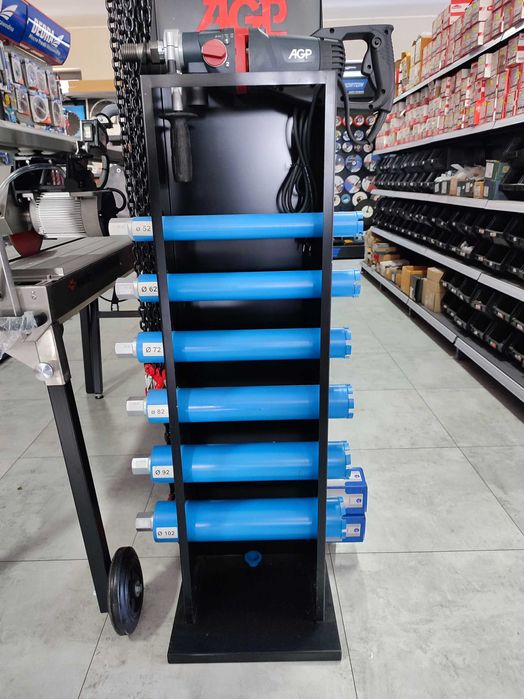 Nowa wiertnica diamentowa AGP DM52D + MIKROUDAR + gratis wiertło 62 !