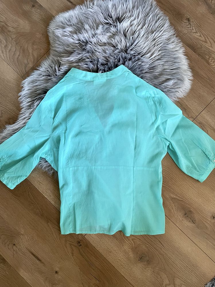 Bluzka koszula z falbankami dobry skład plus size rozmiar 46 3XL