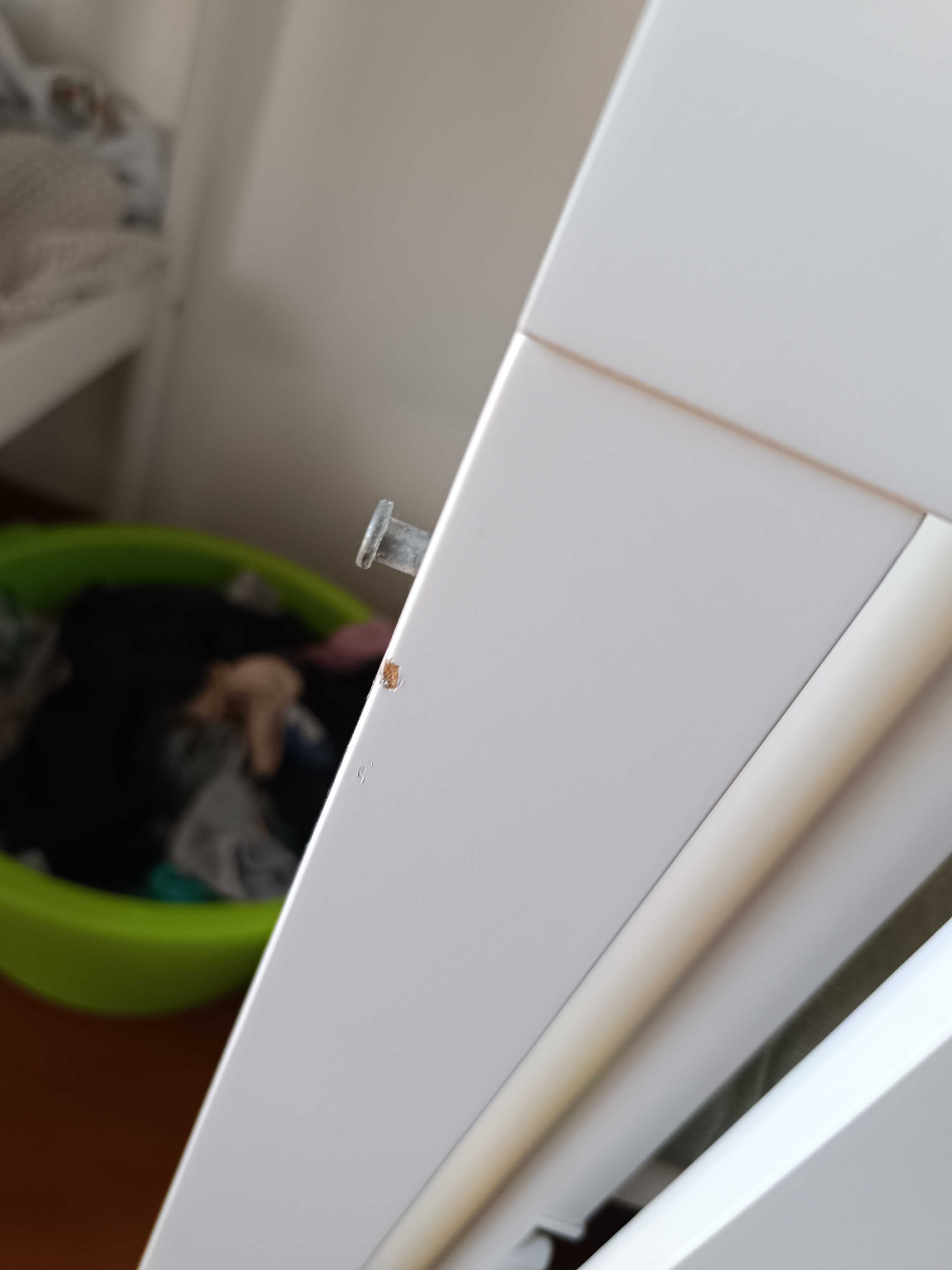 CAMA bebé (Madeira maciça branco) + OFERTA Trocador