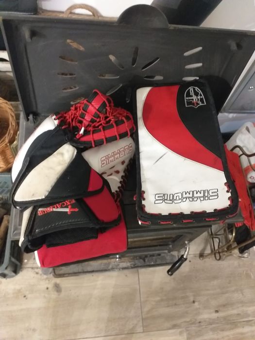 Hokejowy sprzęt bramkarski