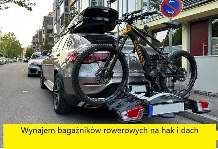 Wypożycz bagażnik samochodowy, rowerowy, box Thule platforma InterPack
