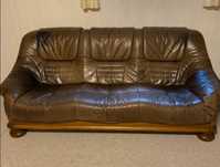 Zestaw wypoczynkowy skóra 3+2+1 Sofa 3 osobowa sofa 2 osobowa fotel
