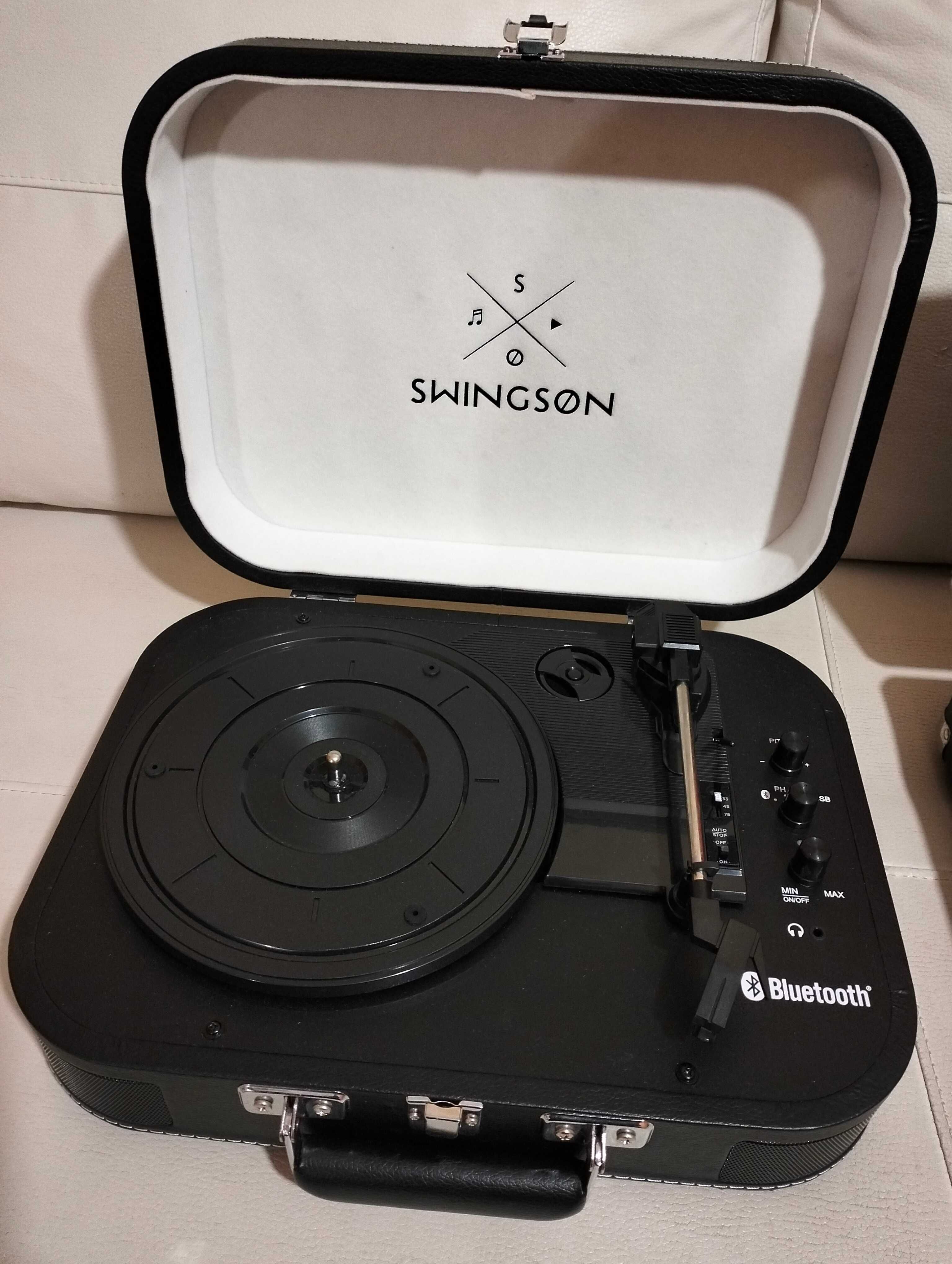Gira Discos tipo mala portátil