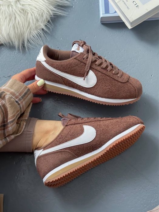 БЕЗ ПЕРЕДОПЛАТ‼️ Жіночі кросівки Nike Cortez white Brown найк кортез