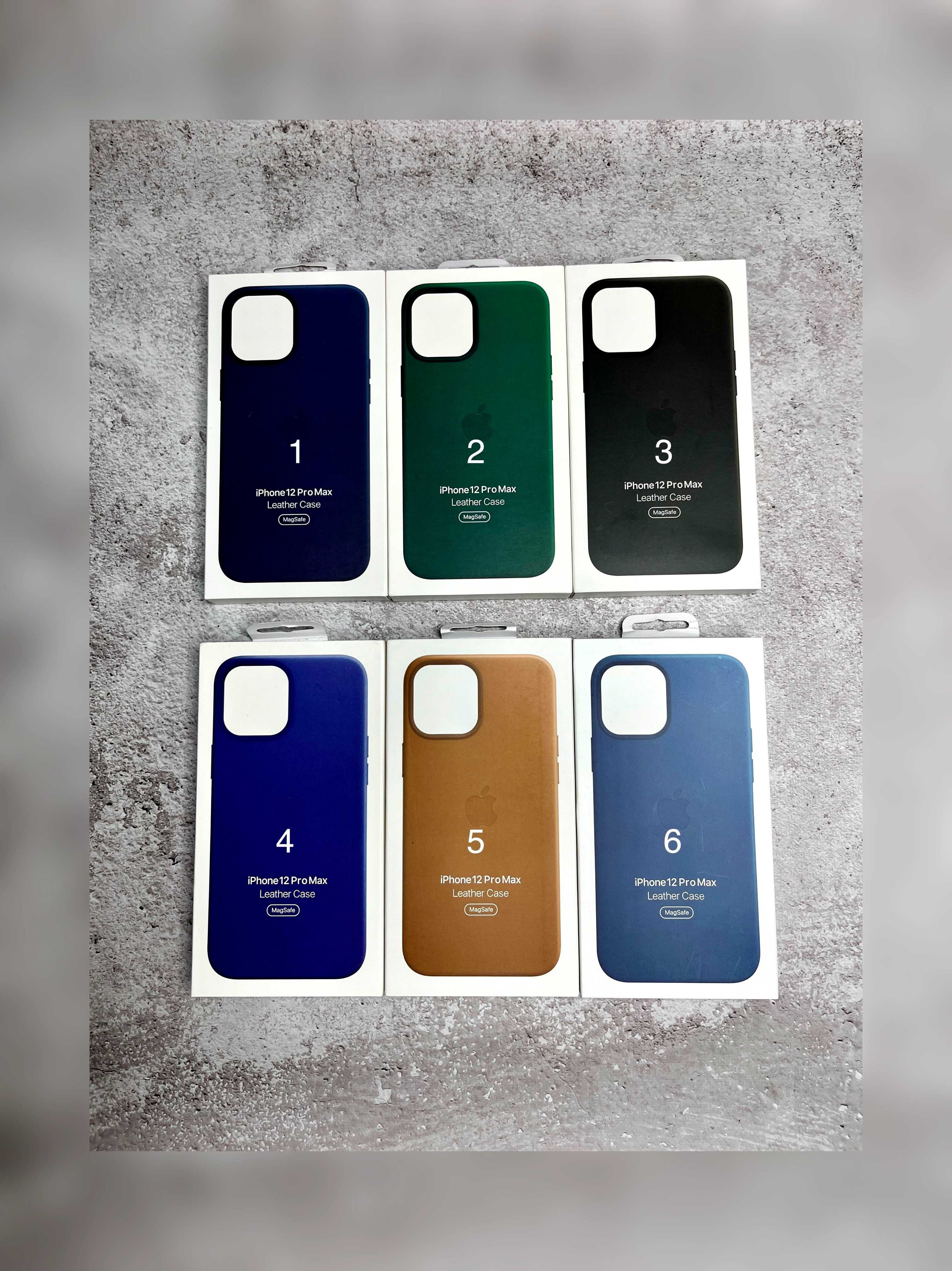 Чохол Leather Case MagSafe + Animation iPhone 12 12 Pro Max чехол