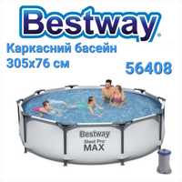 Каркасний басейн Bestway 56408 розмір 305 x 76 см з насосом