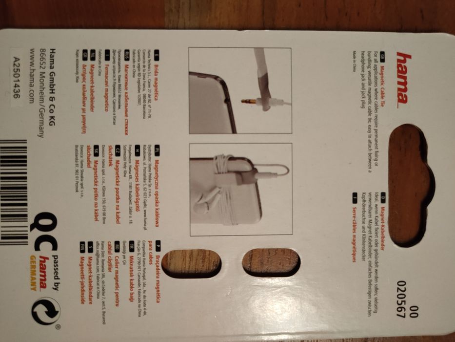 Opaska magnetyczna na kable Hama