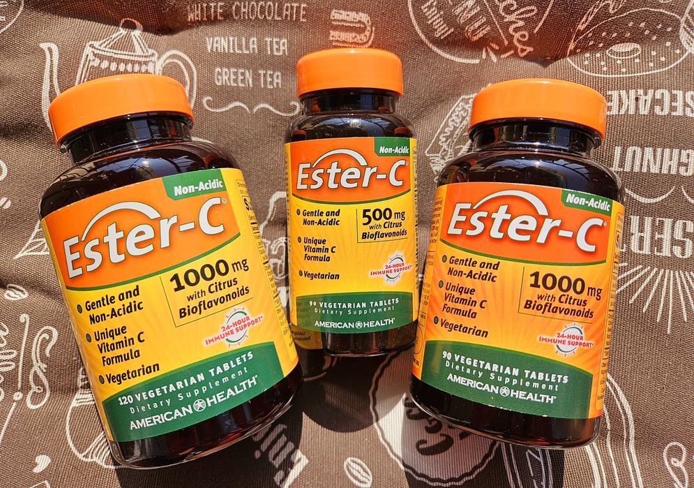 Витамин Ц С500 с1000 Эстер С vitamin C Ester-C 60 120 240 капсул