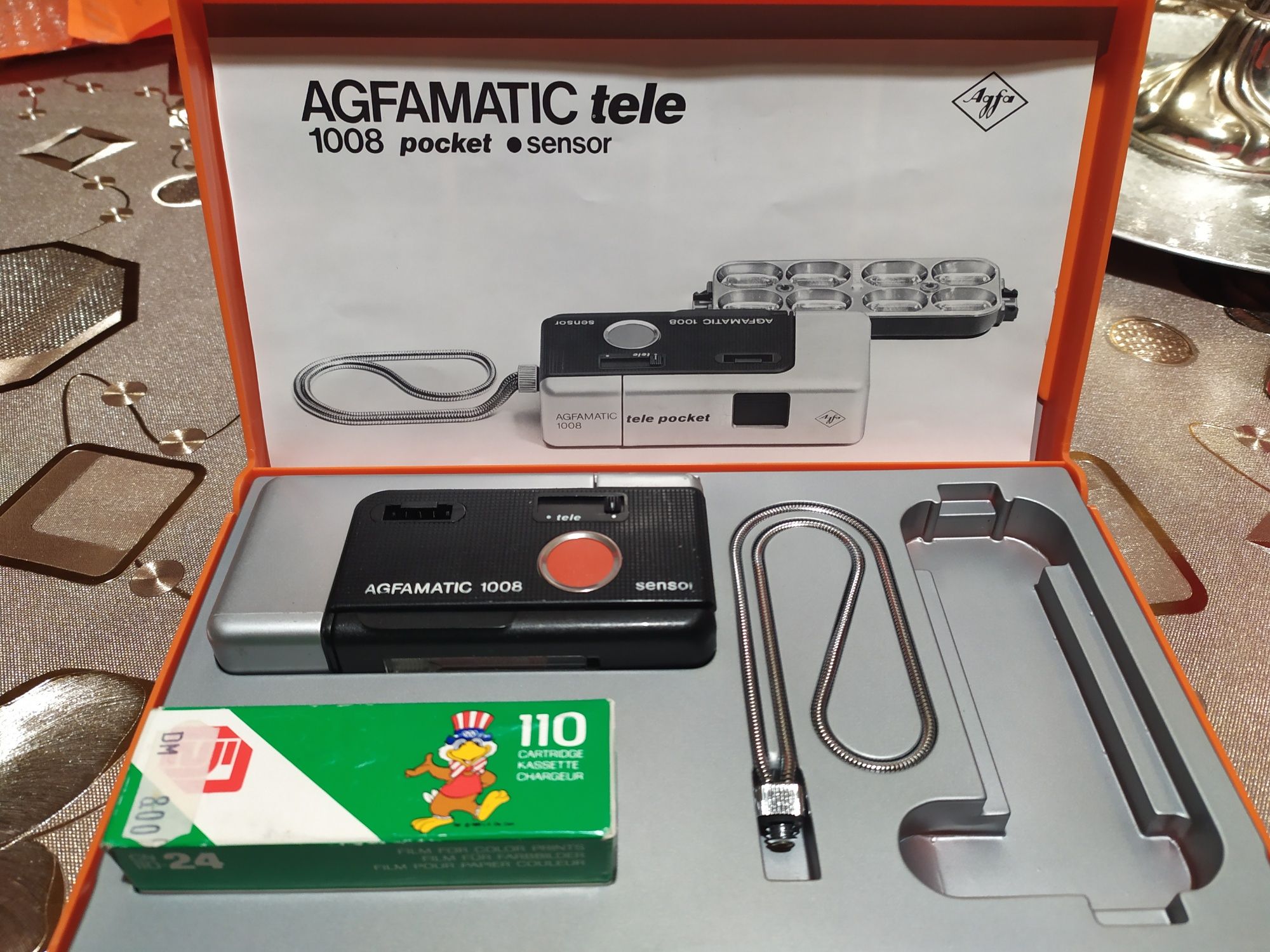 Agfamatic 1008 sensor Agfa etui komplet Unikat stary