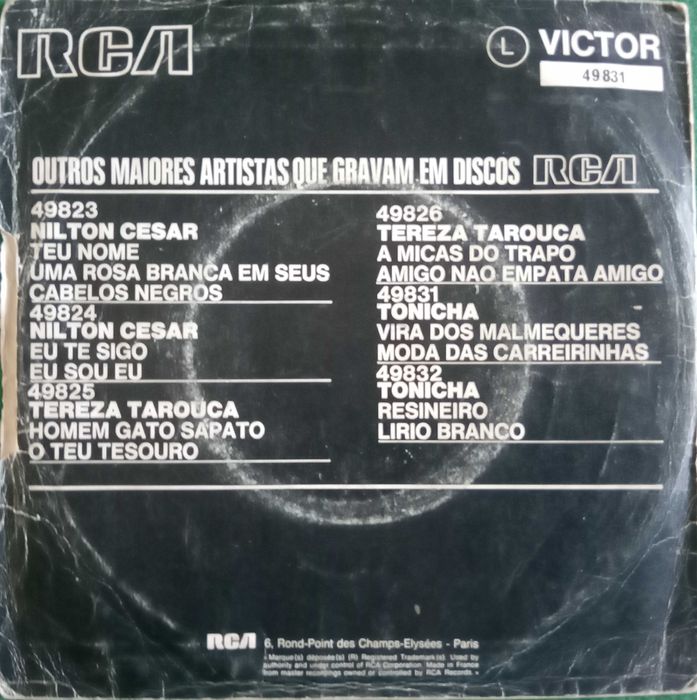 Tonicha	- - - - -	Vira dos Malmequeres	- - - - -	Single