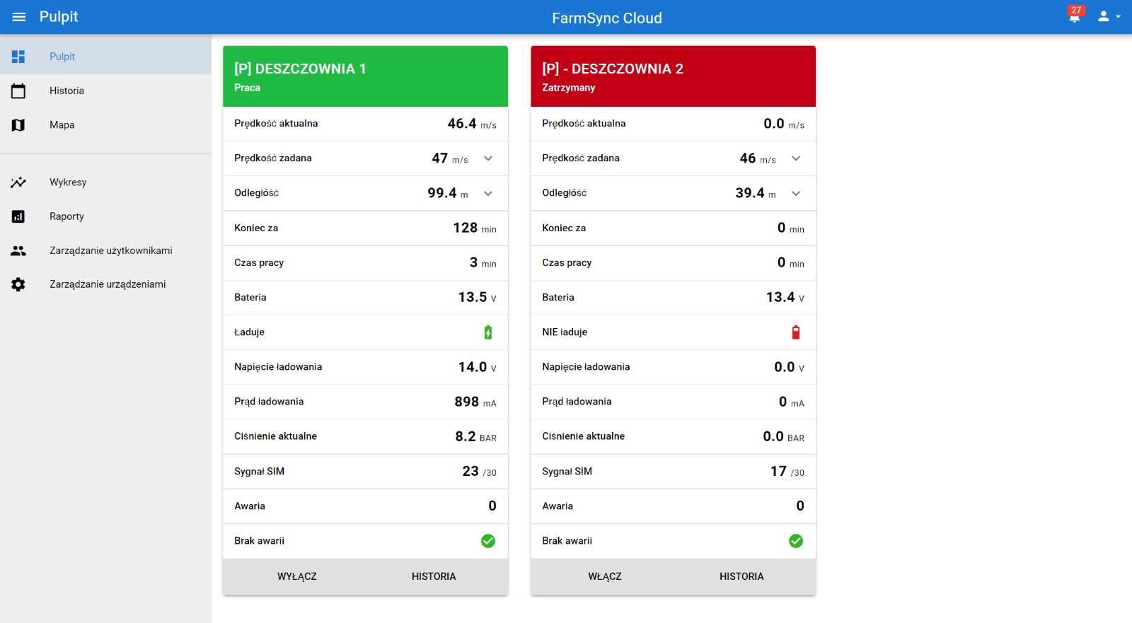 Sterownik / Komputer  Deszczowni FarmSync z GPS i systemem CLOUD