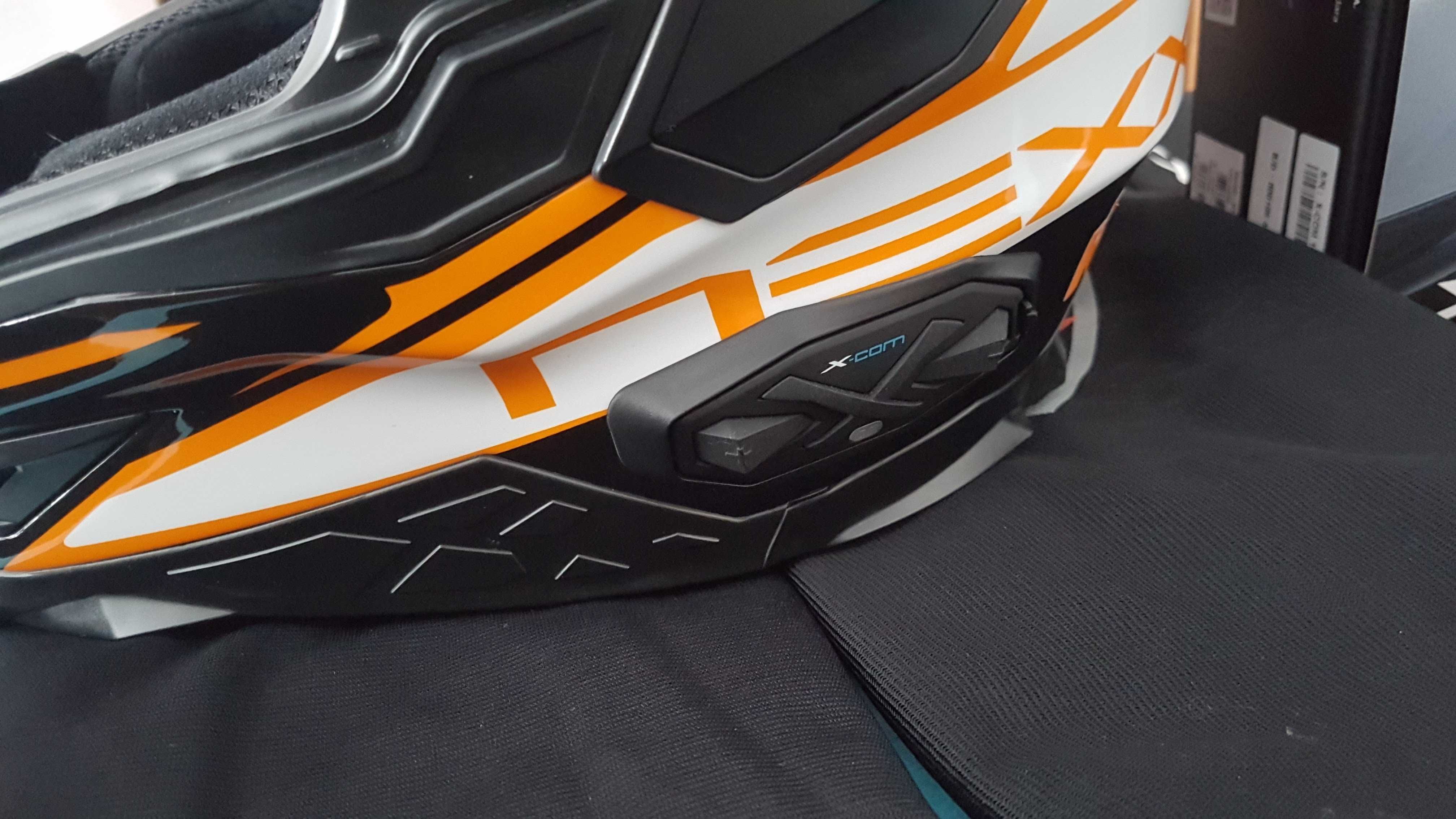 Capacete X.D1 - VOYAGER Branco/Preto/Laranja