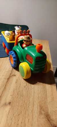 Dumel traktor farmer z przyczepą