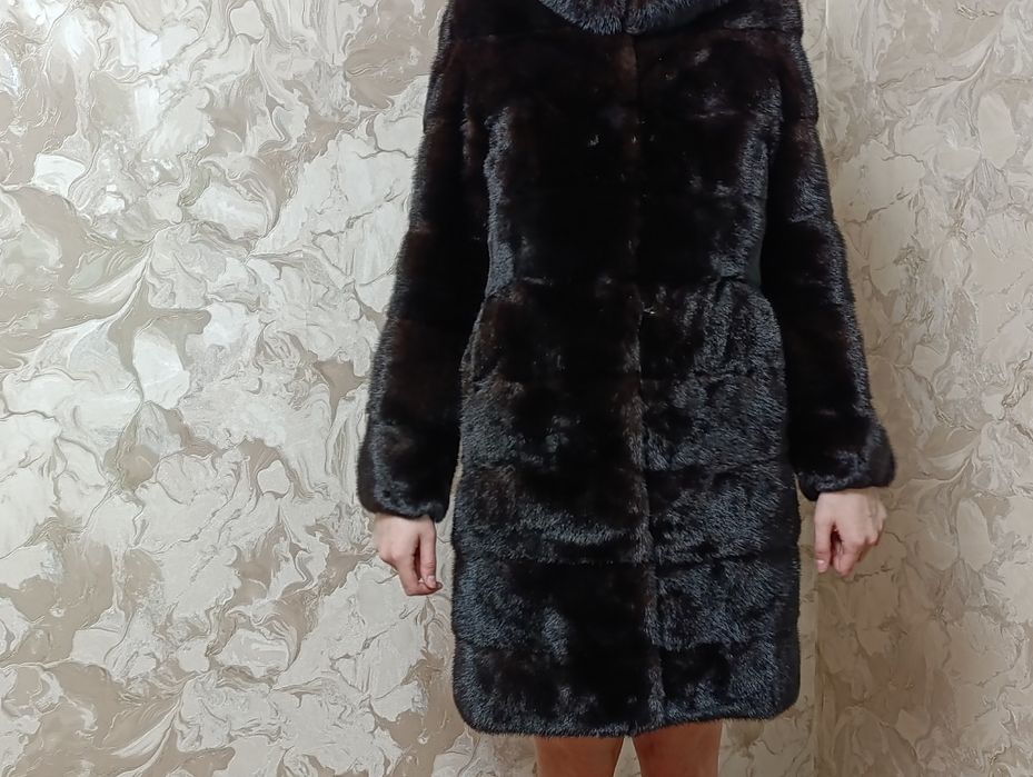 Шуба норка натуральна трансформер