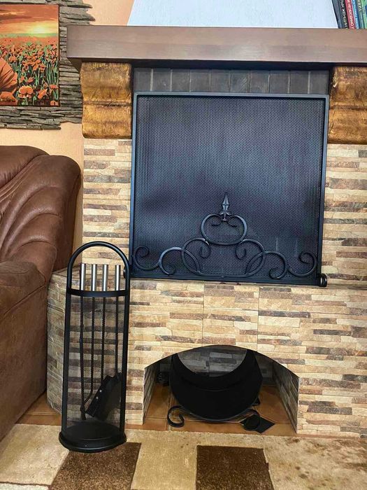 Каминный экран, каминный набор