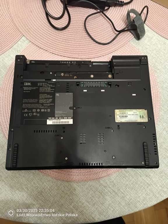 IBM ThinkPad T60 nowa bateria i klawiatura