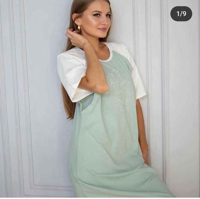 Сорочка з секретом годування у пологовий для вагітних