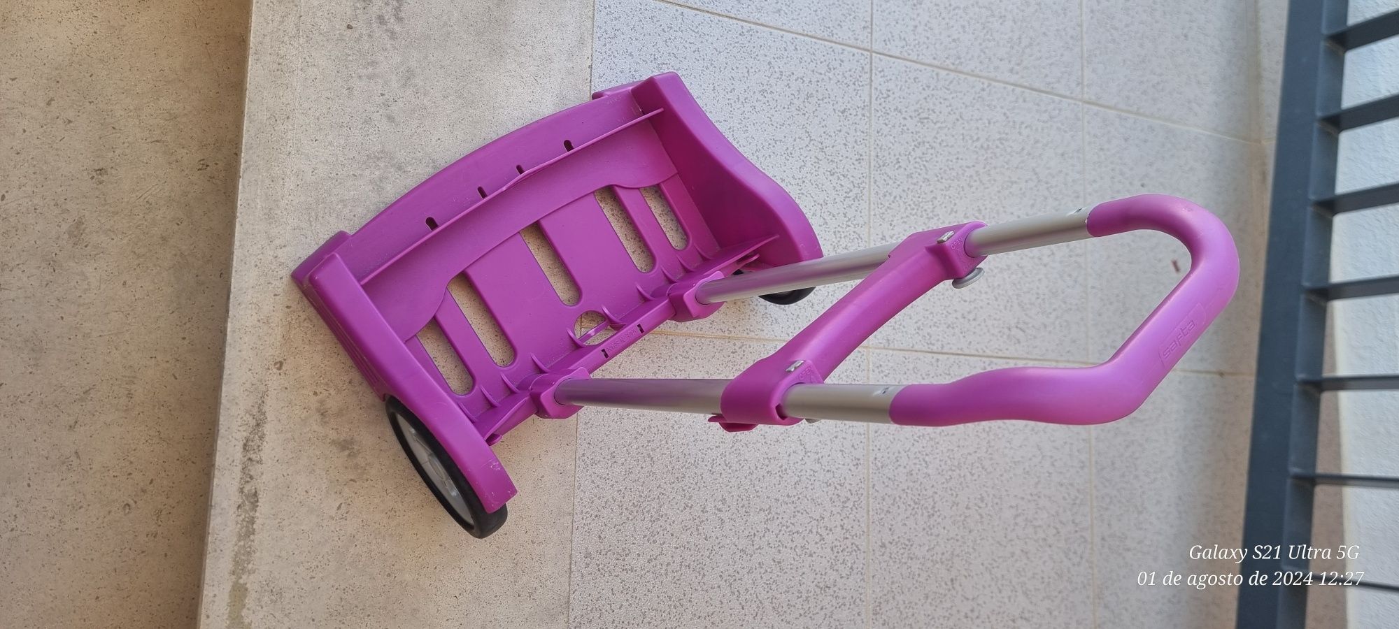 Troley para transporte de mochila