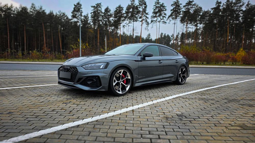 Audi RS5 Sportback 450KM Quattro, Pakiet Czerń, Masaże, Aluminium Race, Matrix LED