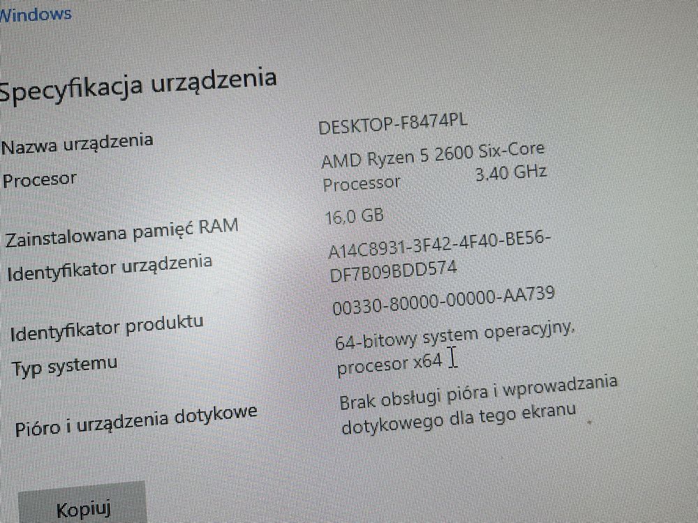Komputer z monitorem lg